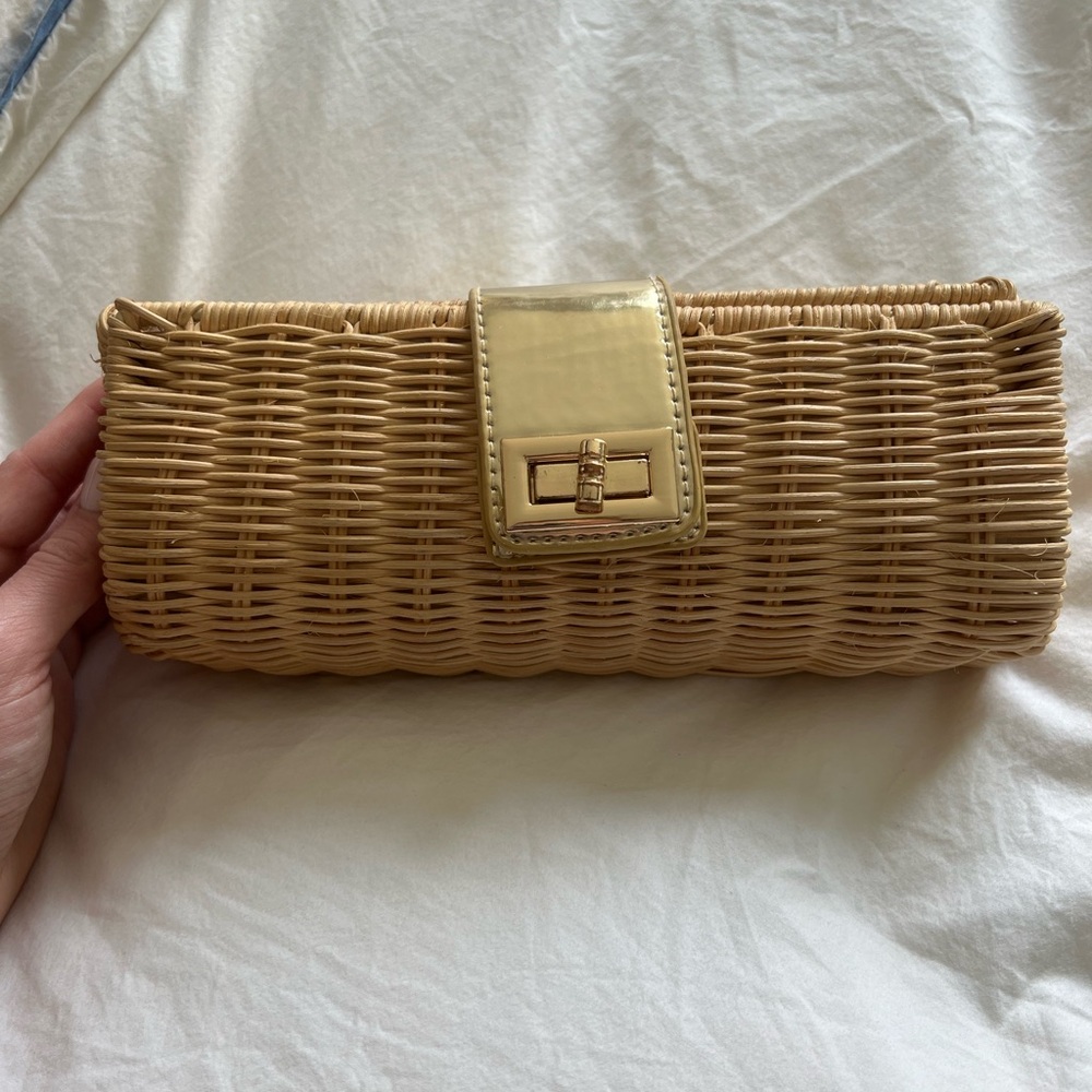 J.Crew Rattan Summer Clutch